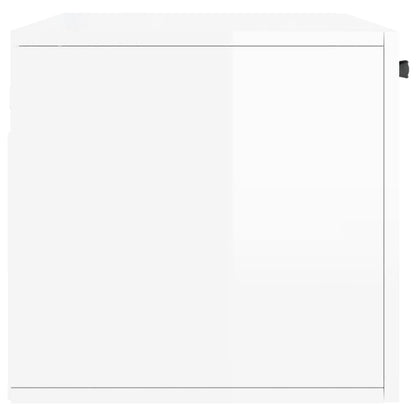 Wandschrank Hochglanz-Weiß 80x36,5x35 cm Holzwerkstoff - Pazzar.ch