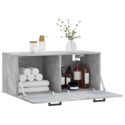 Wandschrank Betongrau 80x36,5x35 cm Holzwerkstoff - Pazzar.ch