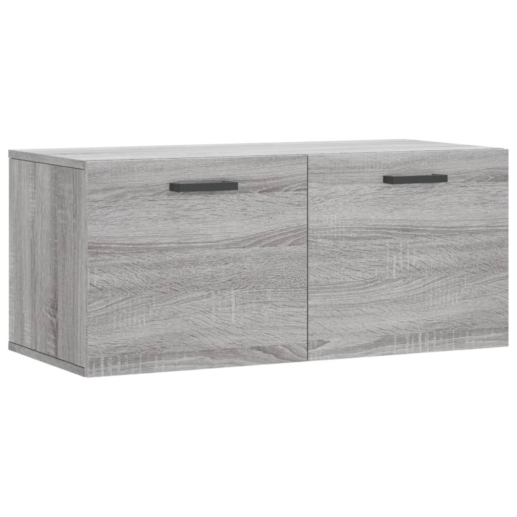 Wandschrank Grau Sonoma 80x36,5x35 cm Holzwerkstoff - Pazzar.ch