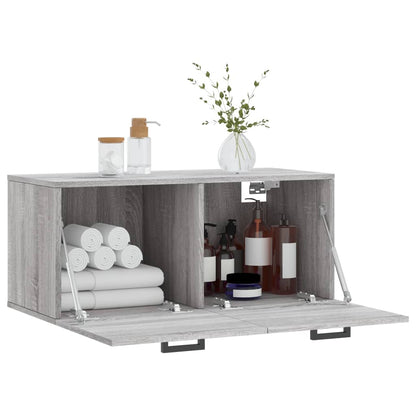 Wandschrank Grau Sonoma 80x36,5x35 cm Holzwerkstoff - Pazzar.ch