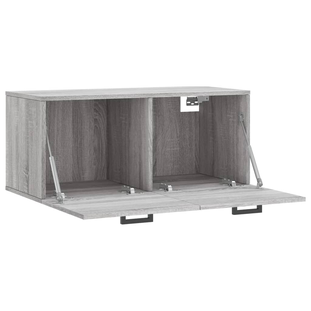 Wandschrank Grau Sonoma 80x36,5x35 cm Holzwerkstoff - Pazzar.ch