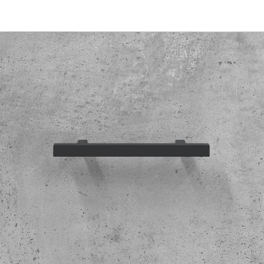 Wandschrank Betongrau 80x36,5x35 cm Holzwerkstoff - Pazzar.ch