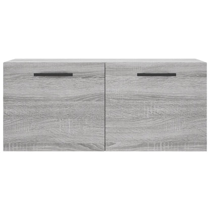 Wandschrank Grau Sonoma 80x36,5x35 cm Holzwerkstoff - Pazzar.ch