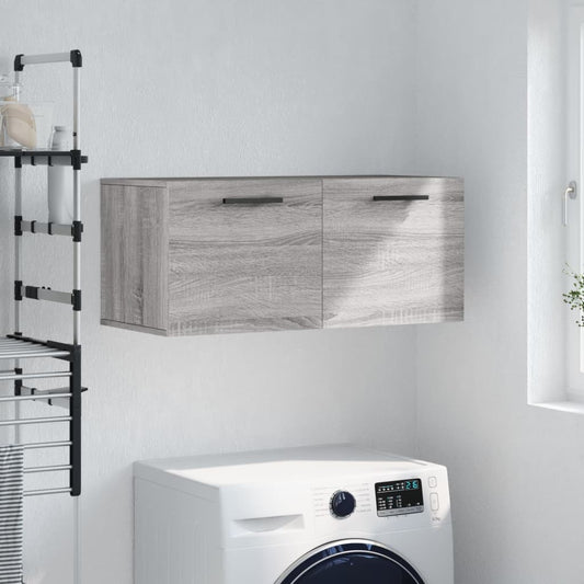 Wandschrank Grau Sonoma 80x36,5x35 cm Holzwerkstoff - Pazzar.ch