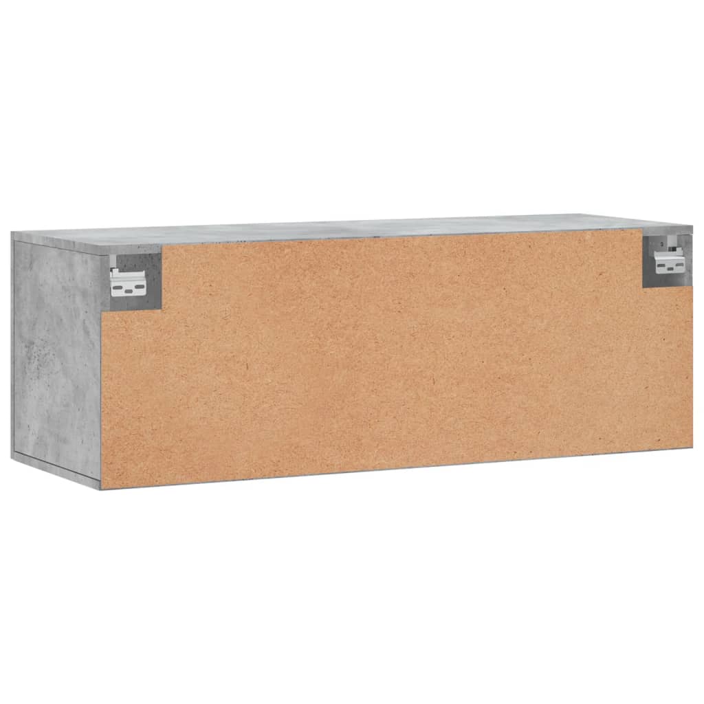 Wandschrank Betongrau 100x36,5x35 cm Holzwerkstoff - Pazzar.ch