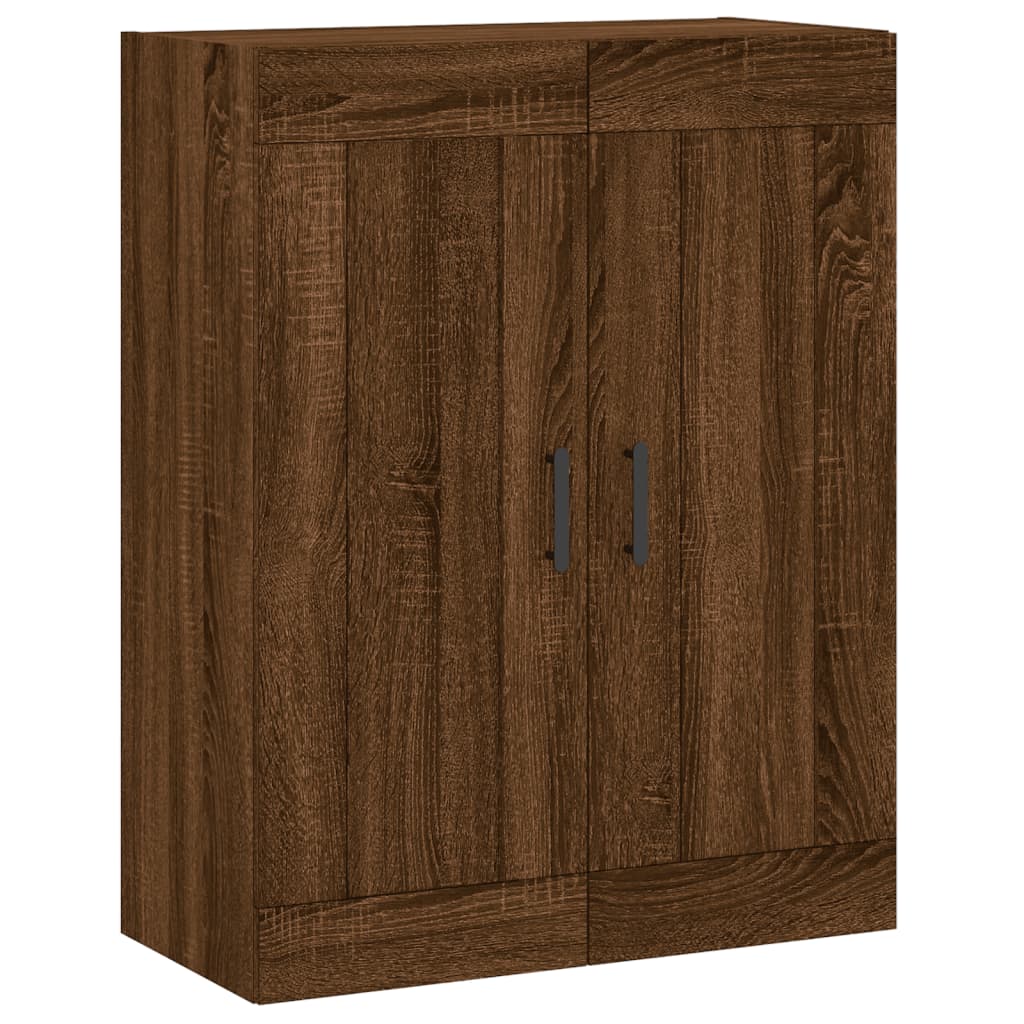 Wandschrank Braun Eichen-Optik 69,5x34x90 cm Holzwerkstoff - Pazzar.ch