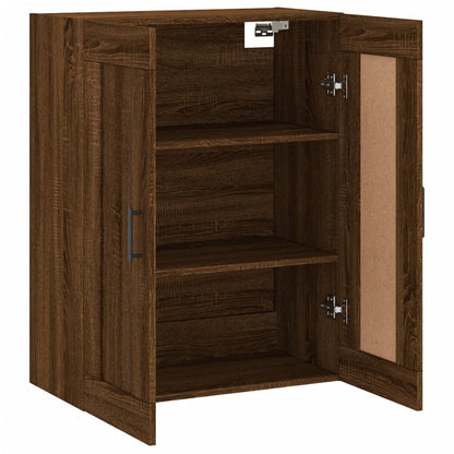 Wandschrank Braun Eichen-Optik 69,5x34x90 cm Holzwerkstoff - Pazzar.ch