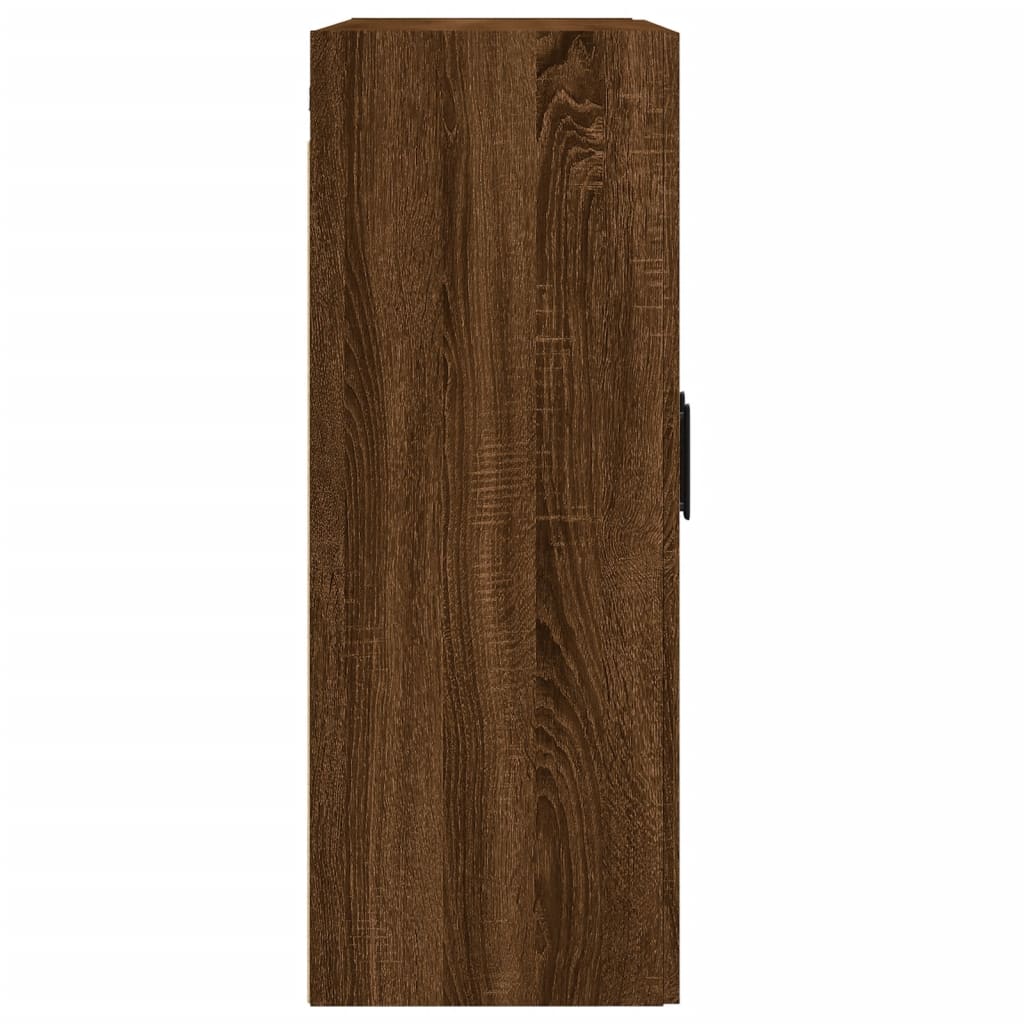 Wandschrank Braun Eichen-Optik 69,5x34x90 cm Holzwerkstoff - Pazzar.ch