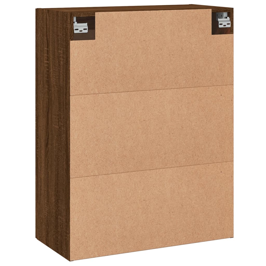 Wandschrank Braun Eichen-Optik 69,5x34x90 cm Holzwerkstoff - Pazzar.ch