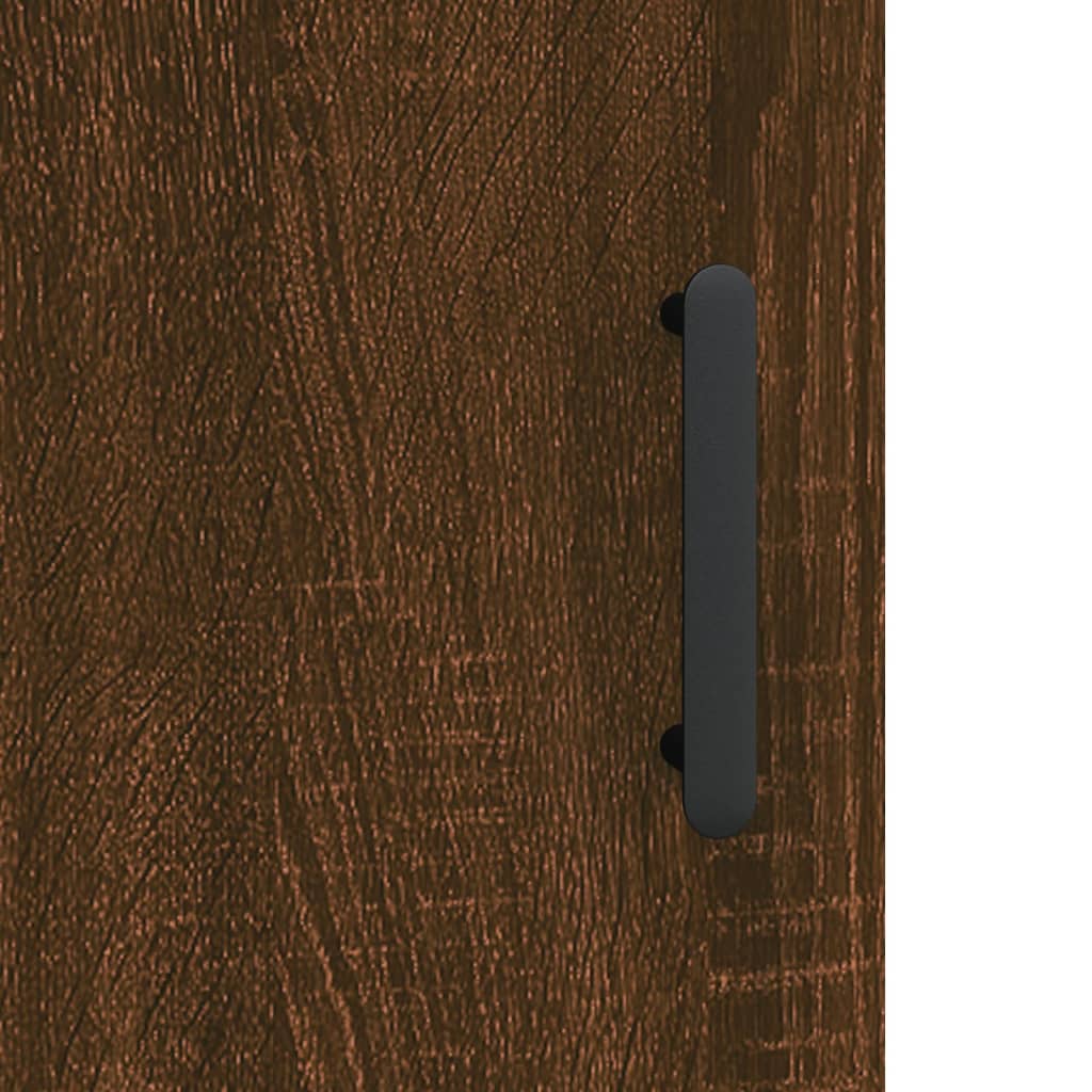 Wandschrank Braun Eichen-Optik 69,5x34x90 cm Holzwerkstoff - Pazzar.ch