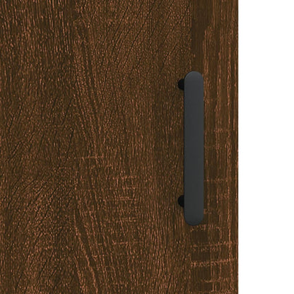 Wandschrank Braun Eichen-Optik 69,5x34x90 cm Holzwerkstoff - Pazzar.ch