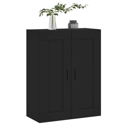 Wandschrank Schwarz 69,5x34x90 cm Holzwerkstoff - Pazzar.ch