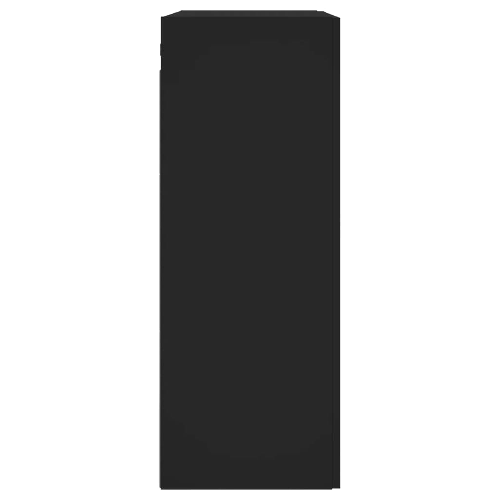 Wandschrank Schwarz 69,5x34x90 cm Holzwerkstoff - Pazzar.ch