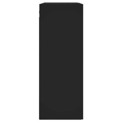 Wandschrank Schwarz 69,5x34x90 cm Holzwerkstoff - Pazzar.ch