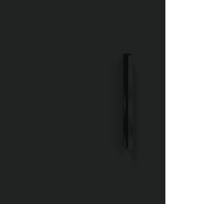 Wandschrank Schwarz 69,5x34x90 cm Holzwerkstoff - Pazzar.ch