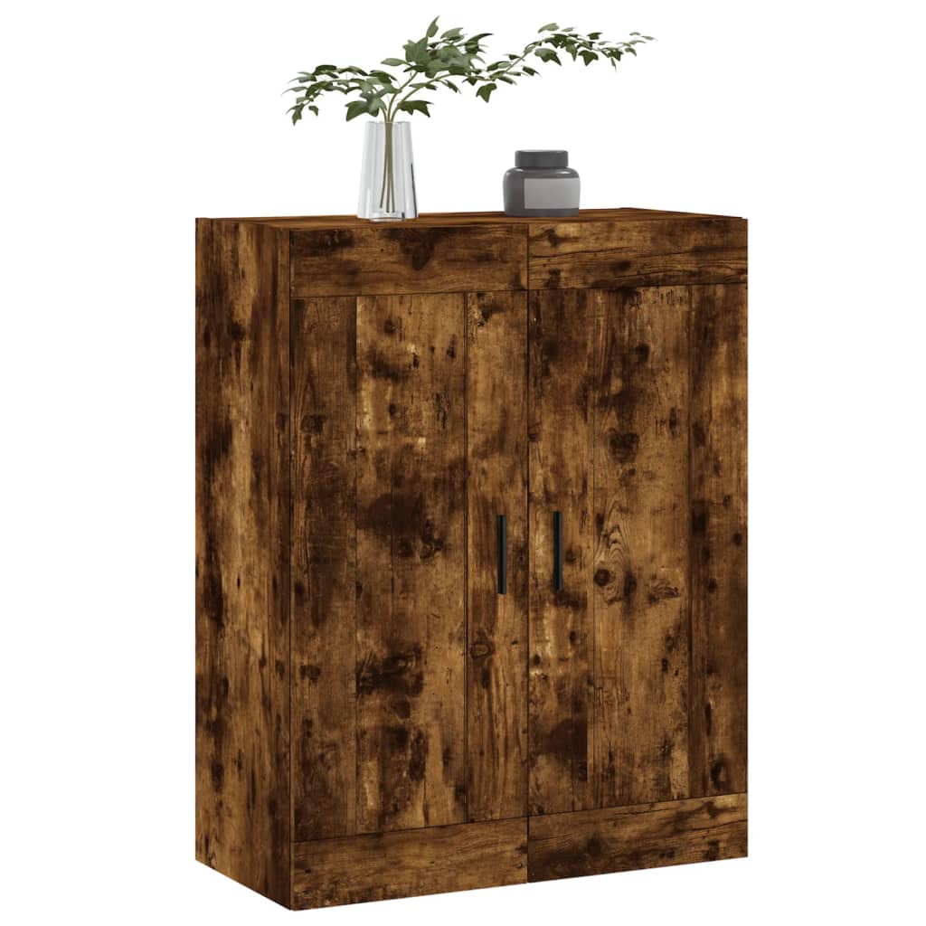 Wandschrank Räuchereiche 69,5x34x90 cm Holzwerkstoff - Pazzar.ch