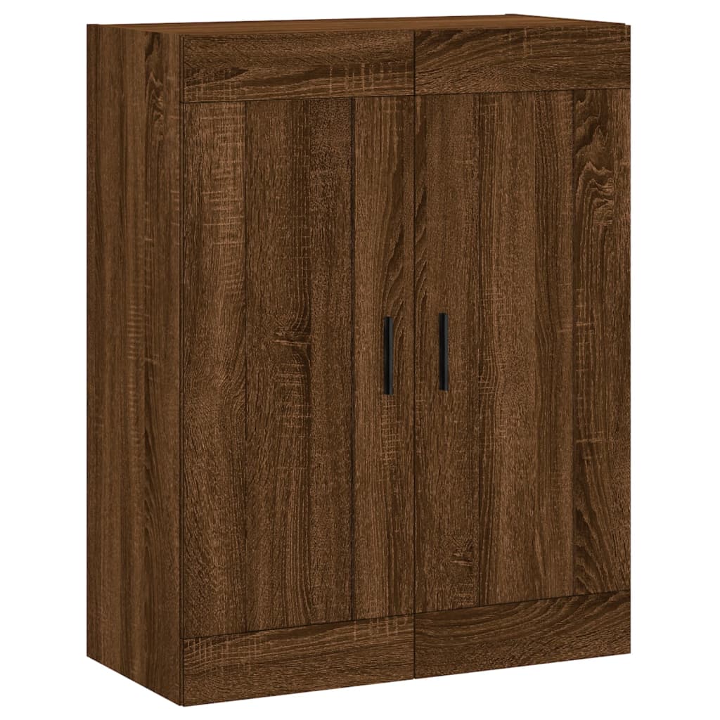 Wandschrank Braun Eichen-Optik 69,5x34x90 cm Holzwerkstoff - Pazzar.ch