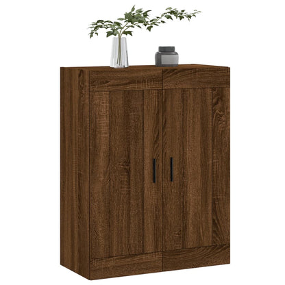 Wandschrank Braun Eichen-Optik 69,5x34x90 cm Holzwerkstoff - Pazzar.ch