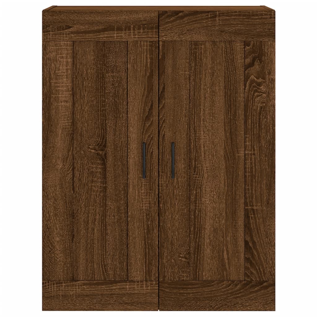 Wandschrank Braun Eichen-Optik 69,5x34x90 cm Holzwerkstoff - Pazzar.ch