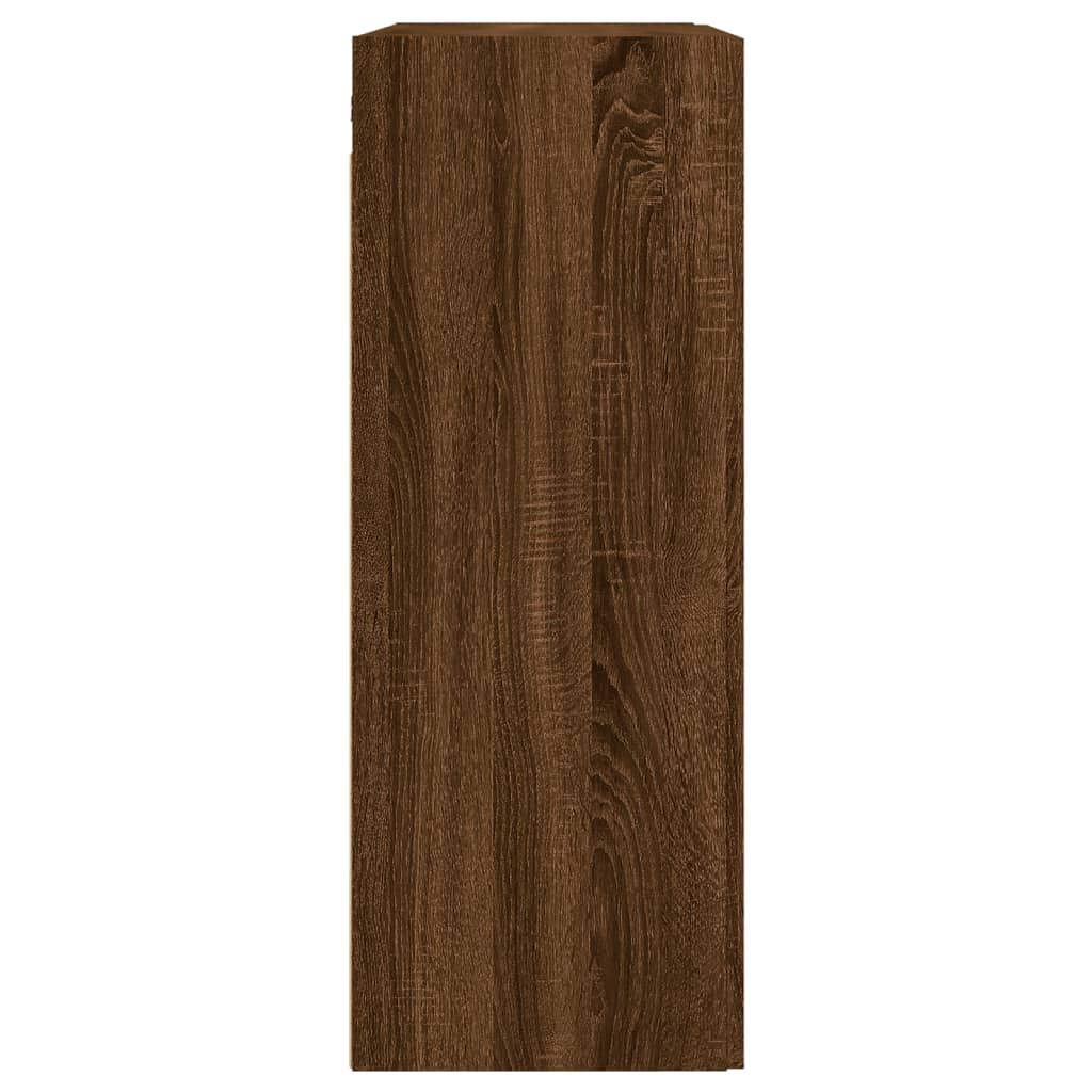 Wandschrank Braun Eichen-Optik 69,5x34x90 cm Holzwerkstoff - Pazzar.ch