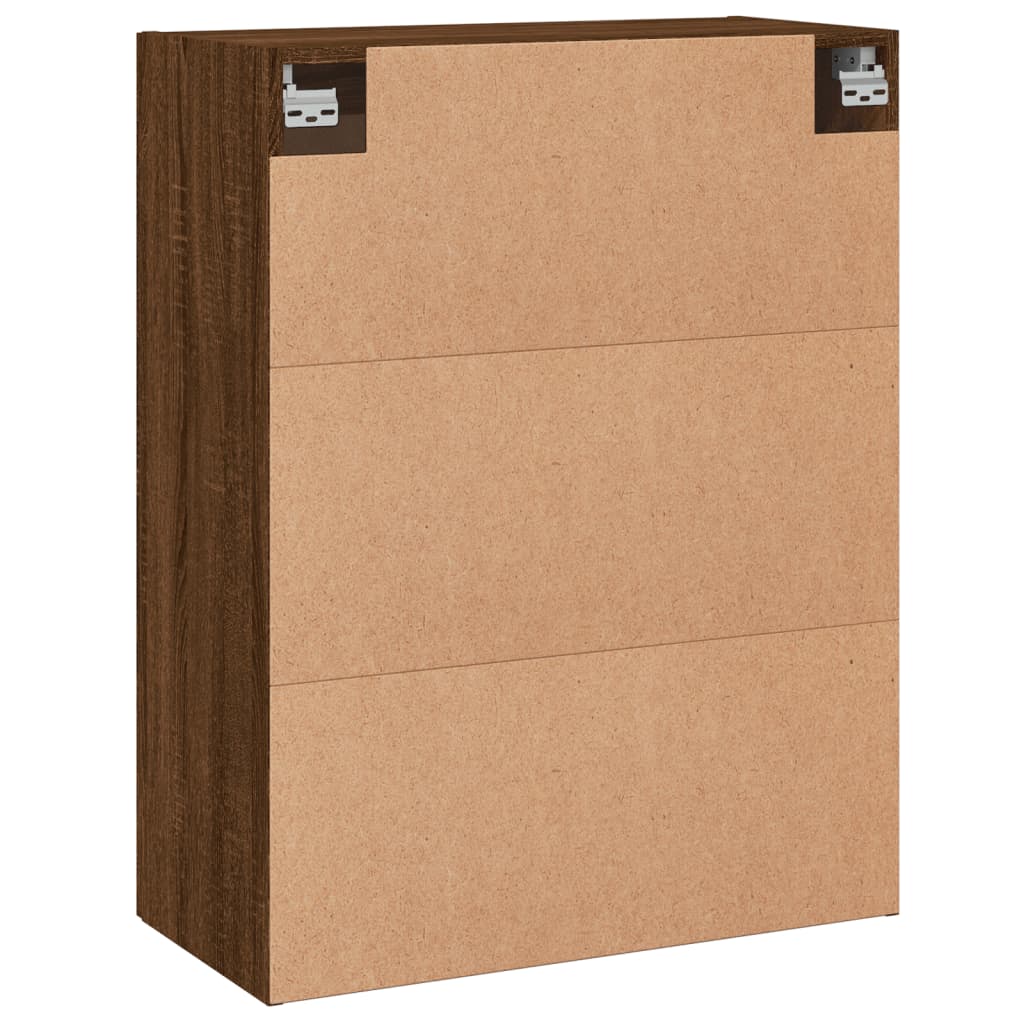 Wandschrank Braun Eichen-Optik 69,5x34x90 cm Holzwerkstoff - Pazzar.ch