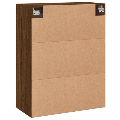 Wandschrank Braun Eichen-Optik 69,5x34x90 cm Holzwerkstoff - Pazzar.ch