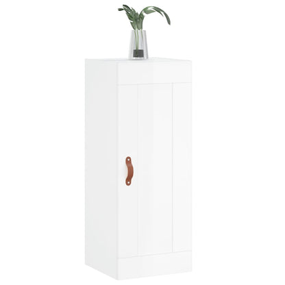 Wandschrank Hochglanz-Weiß 34,5x34x90 cm Holzwerkstoff - Pazzar.ch