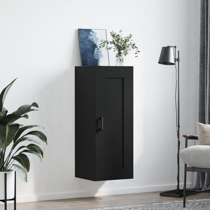 Wandschrank Schwarz 34,5x34x90 cm Holzwerkstoff - Pazzar.ch