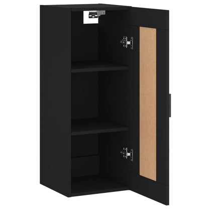 Wandschrank Schwarz 34,5x34x90 cm Holzwerkstoff - Pazzar.ch