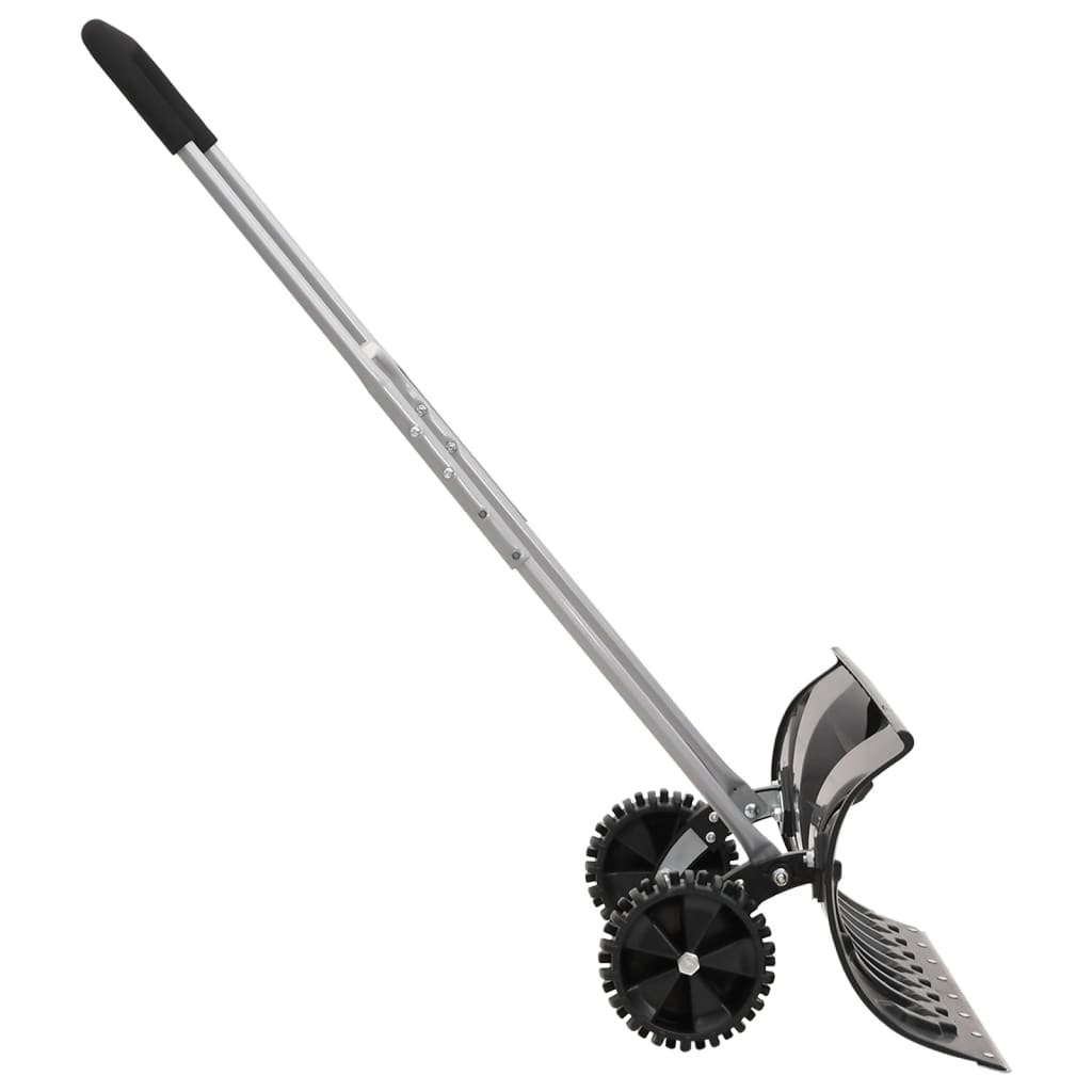 Schneeschaufel mit Verlängerbarem Griff Schwarz 66 cm Stahl - Pazzar.ch