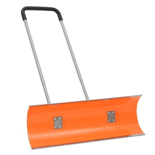 Schneeschieber mit Teleskopgriff Orange 96 cm Stahl - Pazzar.ch