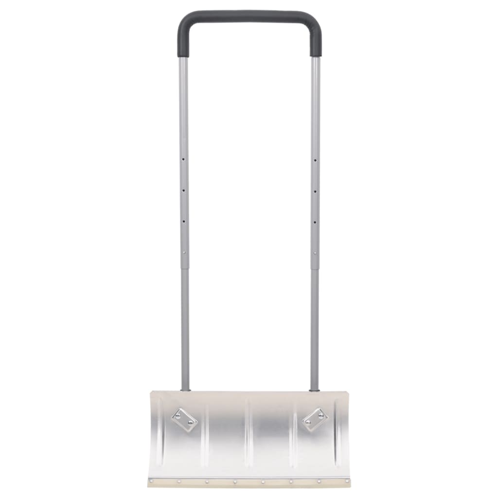 Schneeschieber mit Teleskopgriff Silbern 61 cm Stahl - Pazzar.ch