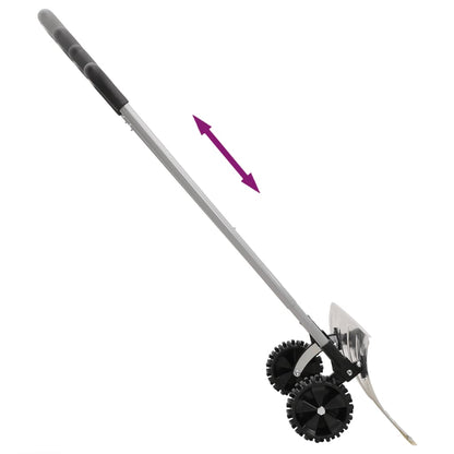 Schneeschieber mit Teleskopgriff Silbern 61 cm Stahl - Pazzar.ch