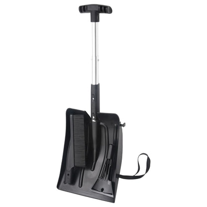 Schneeschaufel-Set 3-in-1 Schwarz Aluminium - Pazzar.ch