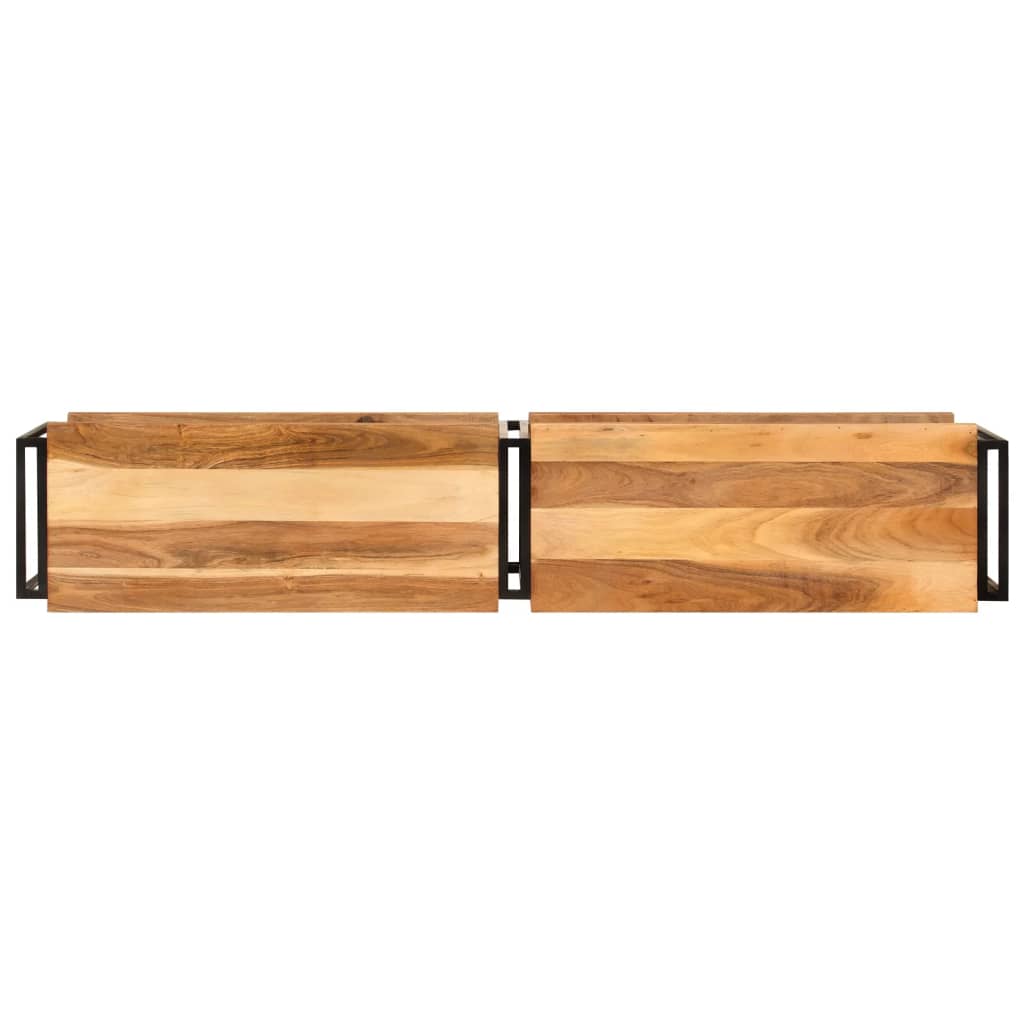 TV-Schrank 160x30x40 cm Massivholz Akazie - Pazzar.ch