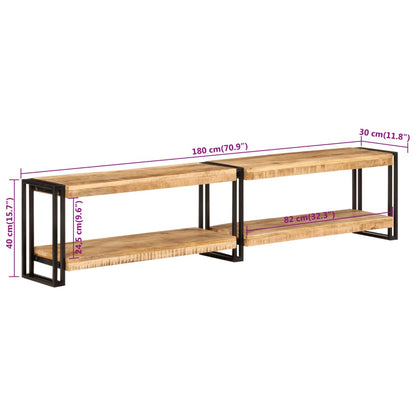 TV-Schrank 180x30x40 cm Massivholz Mango - Pazzar.ch