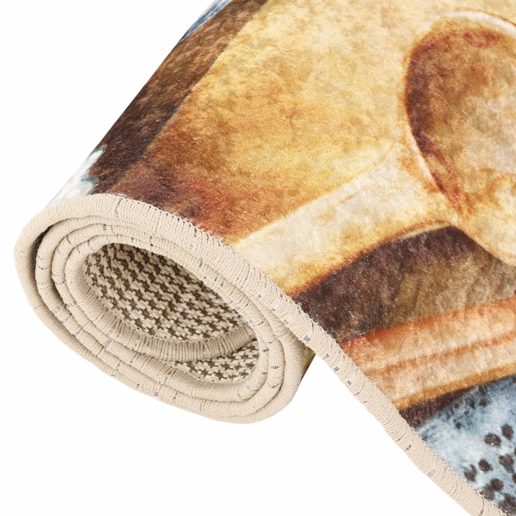 Küchenteppich Mehrfarbig 60x180 cm Waschbar Rutschfest - Pazzar.ch