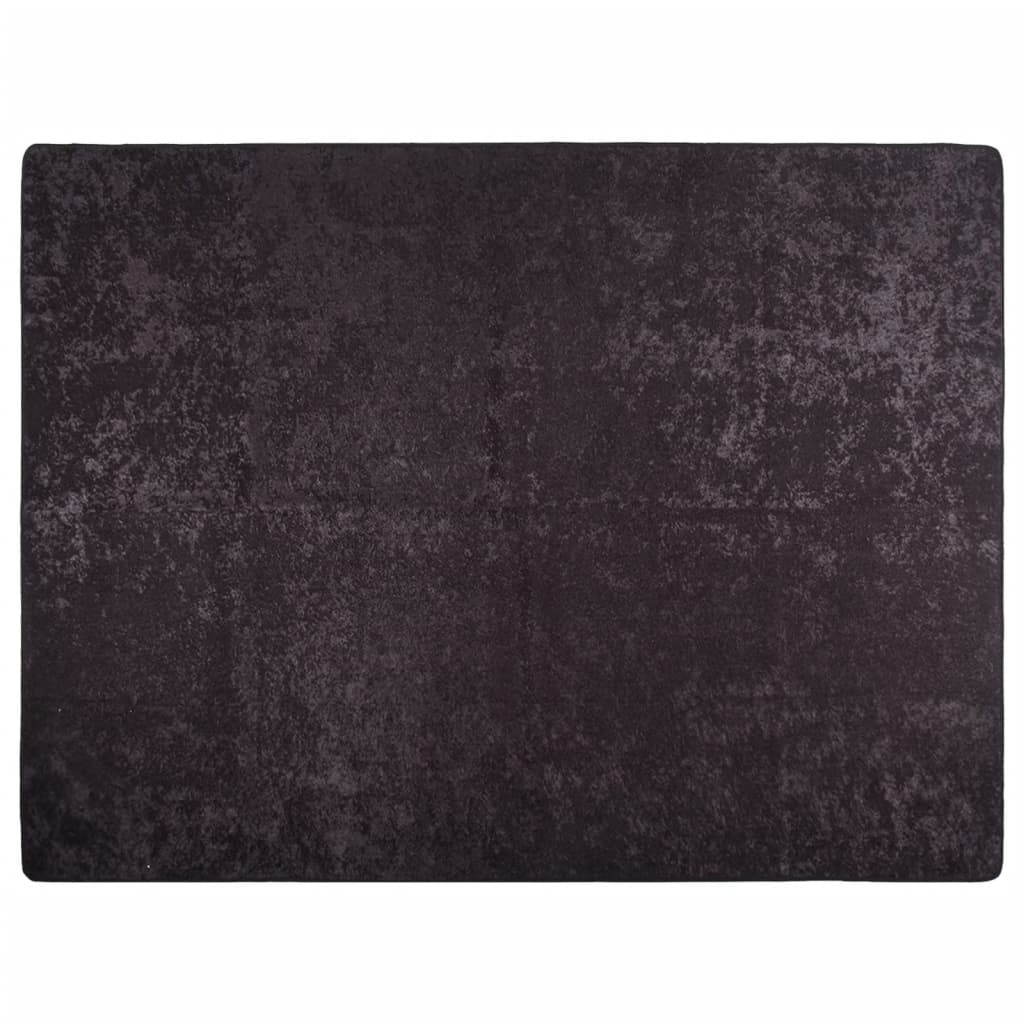 Teppich Waschbar Anthrazit 400x300 cm Rutschfest - Pazzar.ch