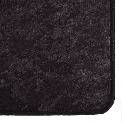 Teppich Waschbar Anthrazit 400x300 cm Rutschfest - Pazzar.ch