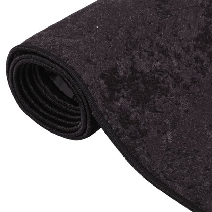 Teppich Waschbar Anthrazit 400x300 cm Rutschfest - Pazzar.ch
