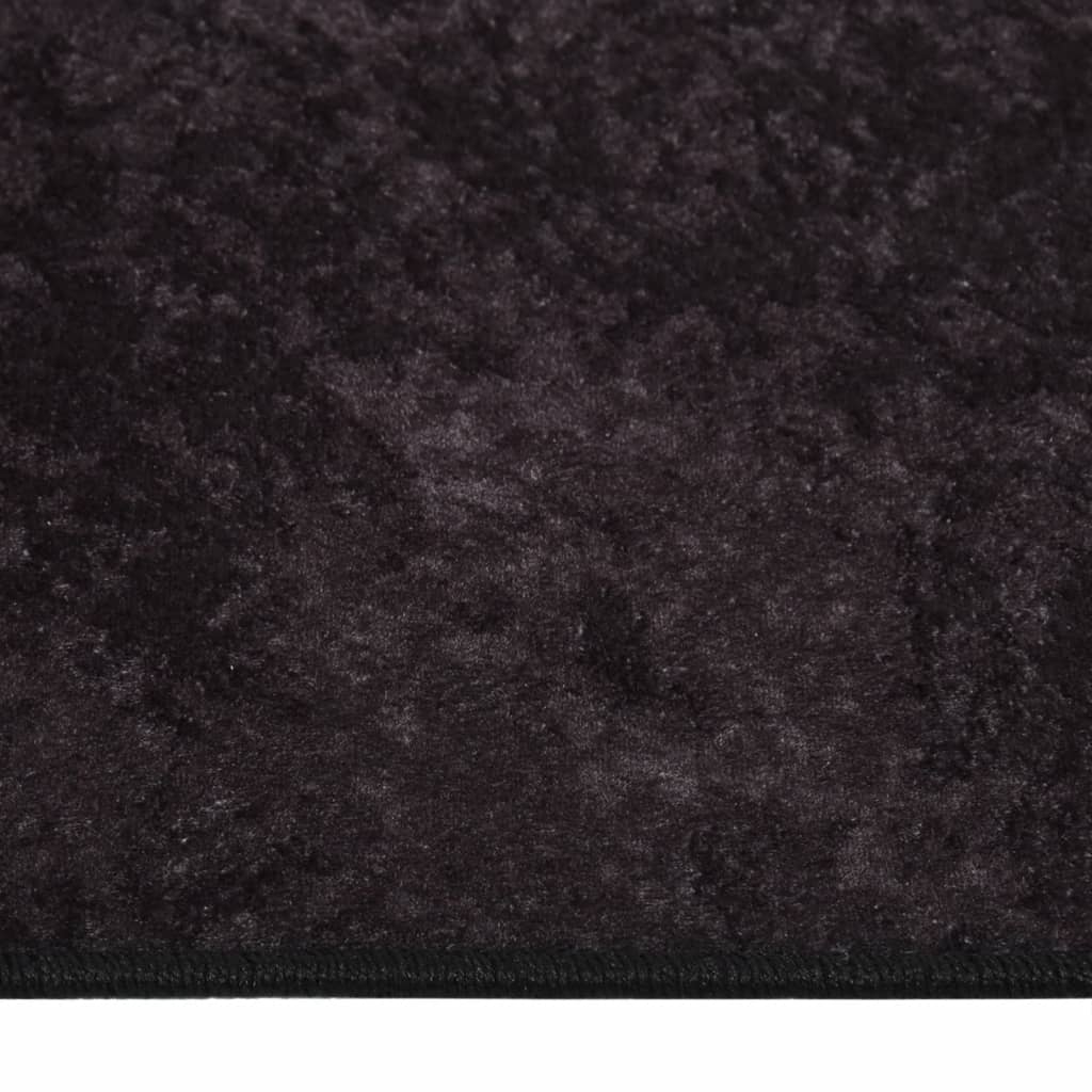 Teppich Waschbar Anthrazit 400x300 cm Rutschfest - Pazzar.ch