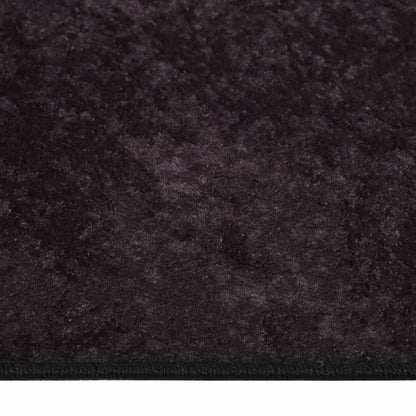 Teppich Waschbar Anthrazit 400x300 cm Rutschfest - Pazzar.ch