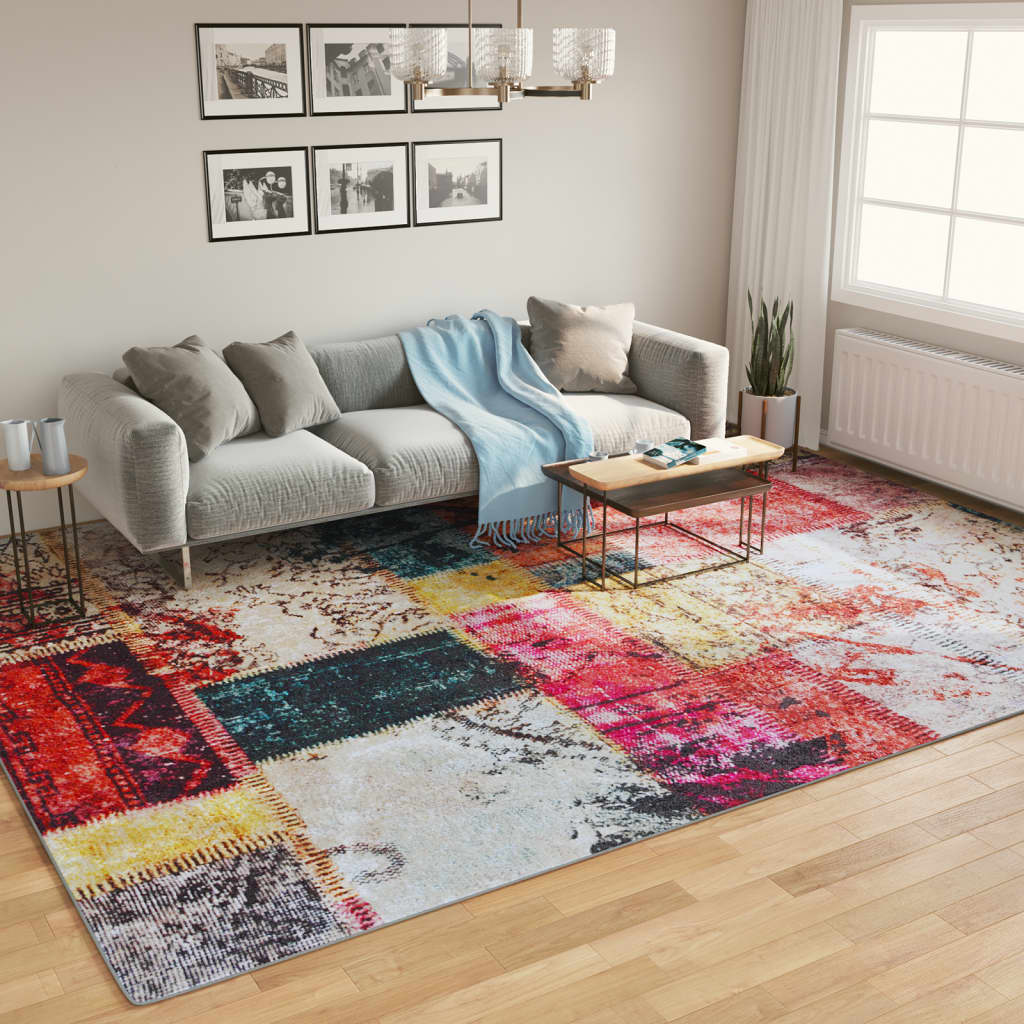 Teppich Waschbar Mehrfarbig 400x300 cm Rutschfest - Pazzar.ch