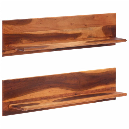 Wandregale 2 Stk. 112x20x26 cm Massivholz Akazie - Pazzar.ch