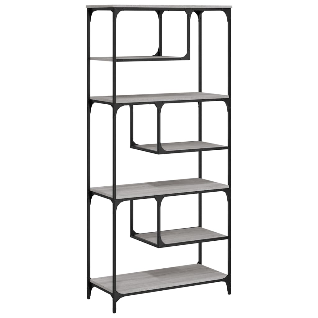 Bücherregal Grau Sonoma 81x36x176 cm Holzwerkstoff - Pazzar.ch