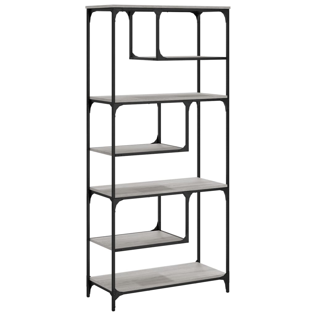 Bücherregal Grau Sonoma 81x36x176 cm Holzwerkstoff - Pazzar.ch