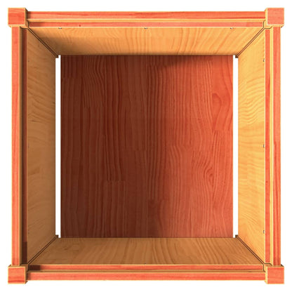 Pflanzkübel Wachsbraun 60x60x60 cm Massivholz Kiefer - Pazzar.ch