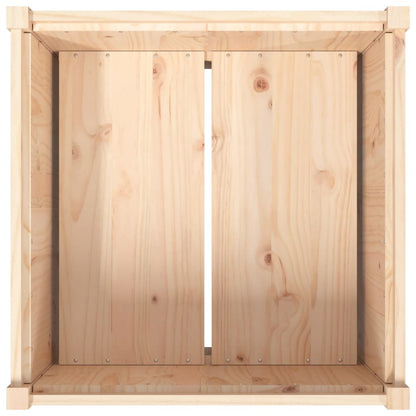 Pflanzkübel 70x70x70 cm Massivholz Kiefer - Pazzar.ch