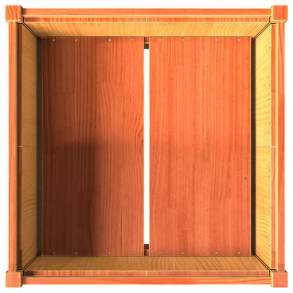 Pflanzkübel Wachsbraun 70x70x70 cm Massivholz Kiefer - Pazzar.ch