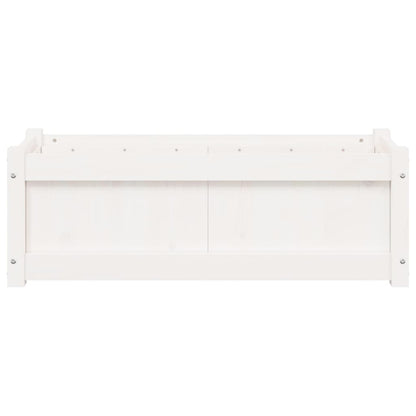 Pflanzkübel Weiß 90x31x31 cm Massivholz Kiefer - Pazzar.ch